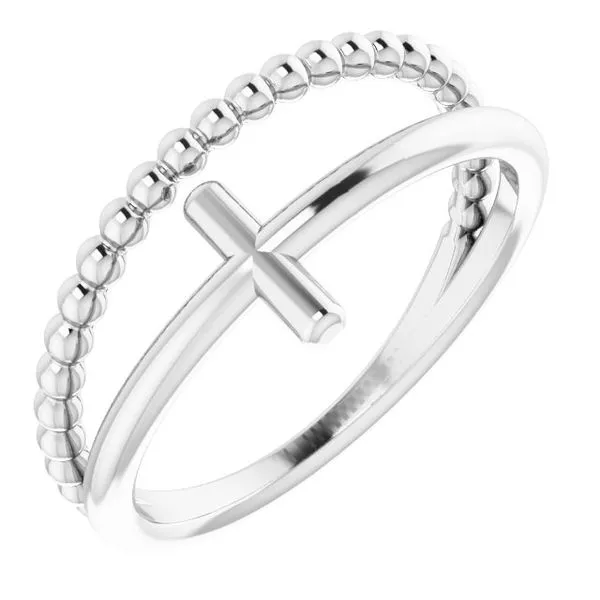 Negative Space Cross Ring Jewelry Design Studio Jensen Beach, FL
