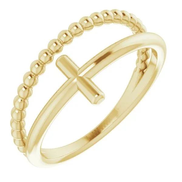 Negative Space Cross Ring J. Meredith Jewelers Delafield, WI