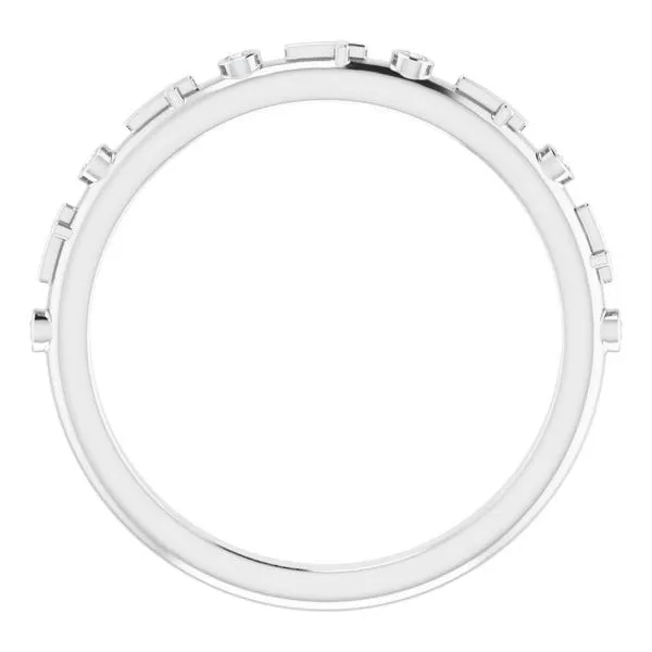 Bezel-Set Cross Ring Image 2 Hopman Jewelers Elkhart, IN