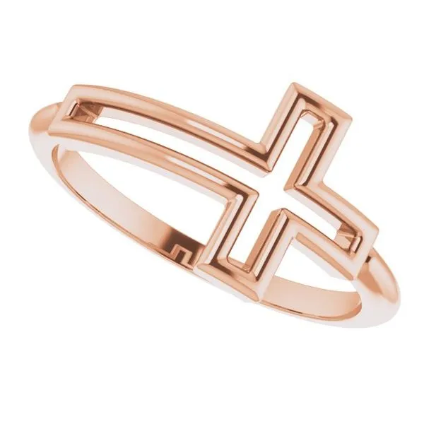 Cross Ring Image 5 Leslie E. Sandler Fine Jewelry and Gemstones rockville , MD