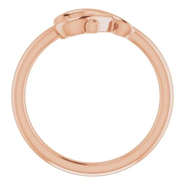 Youth Cross & Heart Ring Image 2 Jewelry Design Studio Jensen Beach, FL