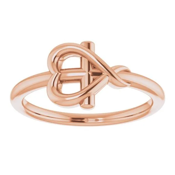 Youth Cross & Heart Ring Image 3 J. Meredith Jewelers Delafield, WI