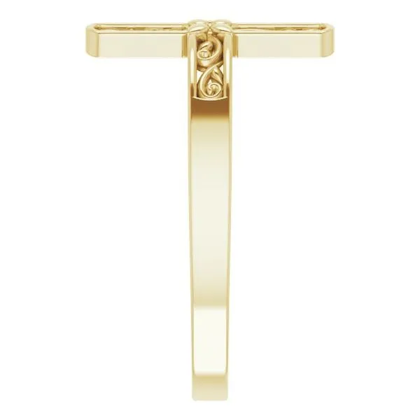 Sideways Cross Ring Image 4 J. Meredith Jewelers Delafield, WI