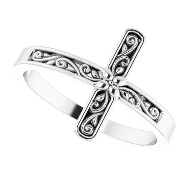 Sideways Cross Ring Image 5 Jewelry Design Studio Jensen Beach, FL