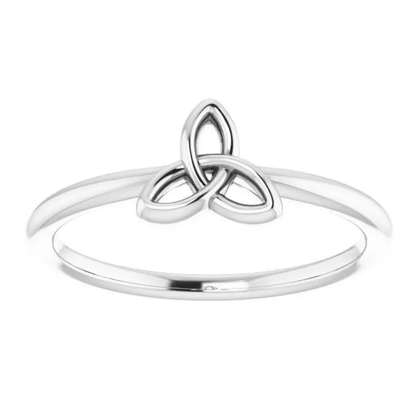 Stackable Celtic-Inspired Trinity Ring Image 3 Arnold's Jewelry and Gifts Logansport, IN