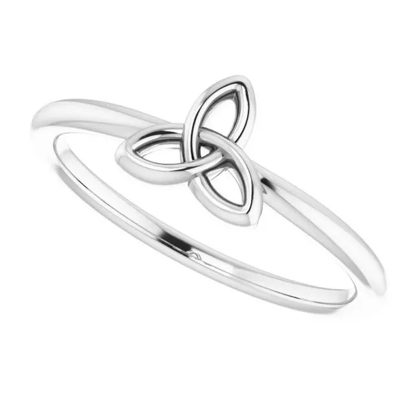 Stackable Celtic-Inspired Trinity Ring Image 5 Jewelry Design Studio Jensen Beach, FL