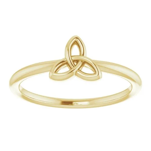 Stackable Celtic-Inspired Trinity Ring Image 3 Rasmussen Jewelers Spanish Fork, UT