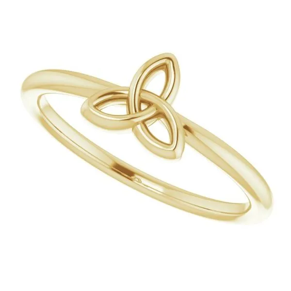 Stackable Celtic-Inspired Trinity Ring Image 5 Jewelry Design Studio Jensen Beach, FL