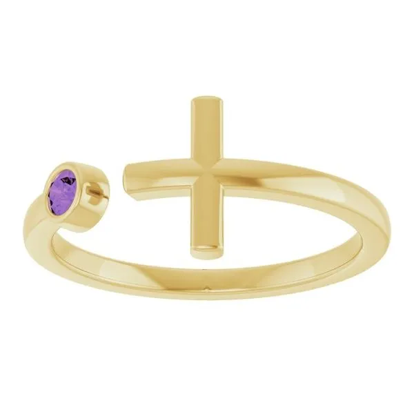 Negative Space Cross Ring Image 3 Cherry Street Jewelers Tulsa, OK