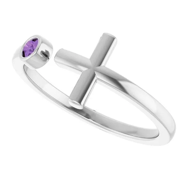 Negative Space Cross Ring Image 5 Hopman Jewelers Elkhart, IN