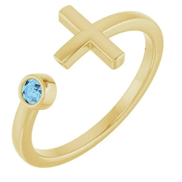Negative Space Cross Ring Hopman Jewelers Elkhart, IN