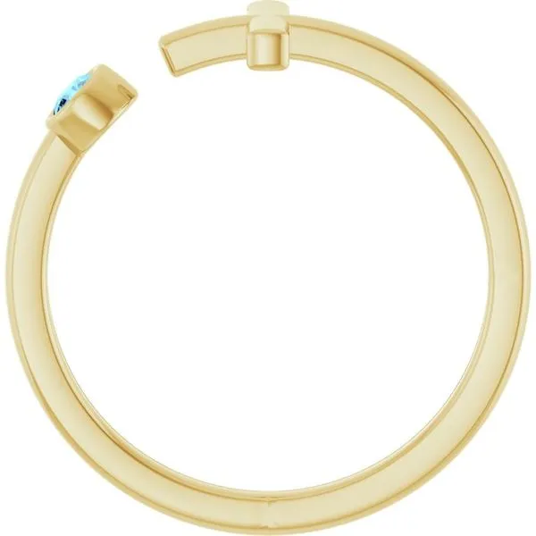 Negative Space Cross Ring Image 2 Hopman Jewelers Elkhart, IN