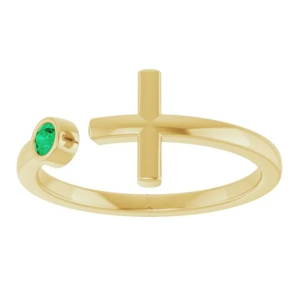 Negative Space Cross Ring Image 3 Cherry Street Jewelers Tulsa, OK