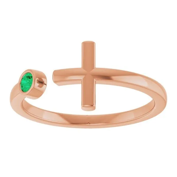 Negative Space Cross Ring Image 3 Hopman Jewelers Elkhart, IN