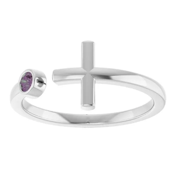 Negative Space Cross Ring Image 3 J. Meredith Jewelers Delafield, WI