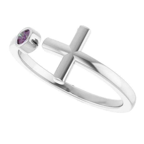 Negative Space Cross Ring Image 5 Boyd Jewelers Wesley Chapel, FL