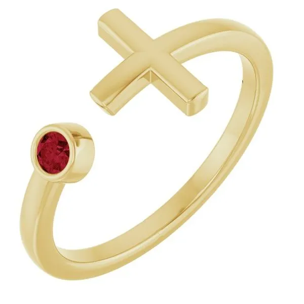Negative Space Cross Ring Hopman Jewelers Elkhart, IN