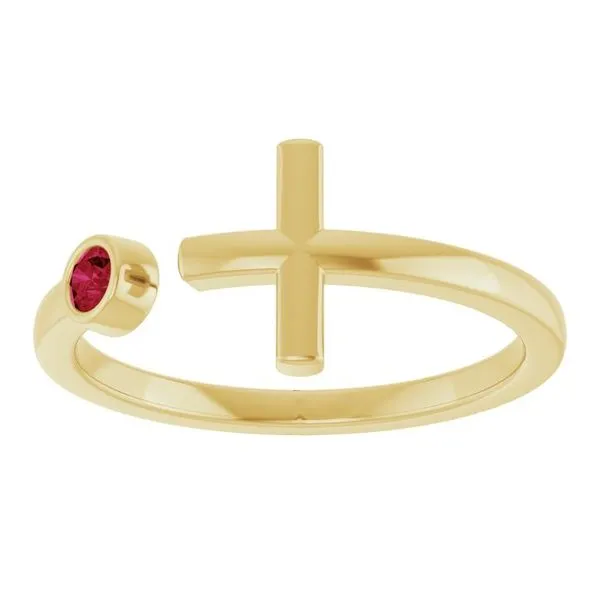 Negative Space Cross Ring Image 3 Hopman Jewelers Elkhart, IN
