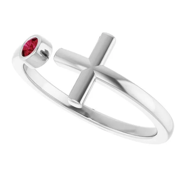 Negative Space Cross Ring Image 5 Arlene's Fine Jewelry Vidalia, GA