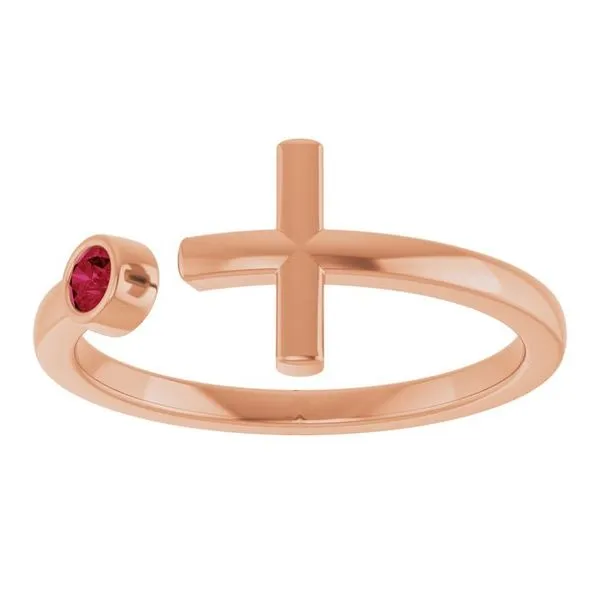 Negative Space Cross Ring Image 3 J. Meredith Jewelers Delafield, WI