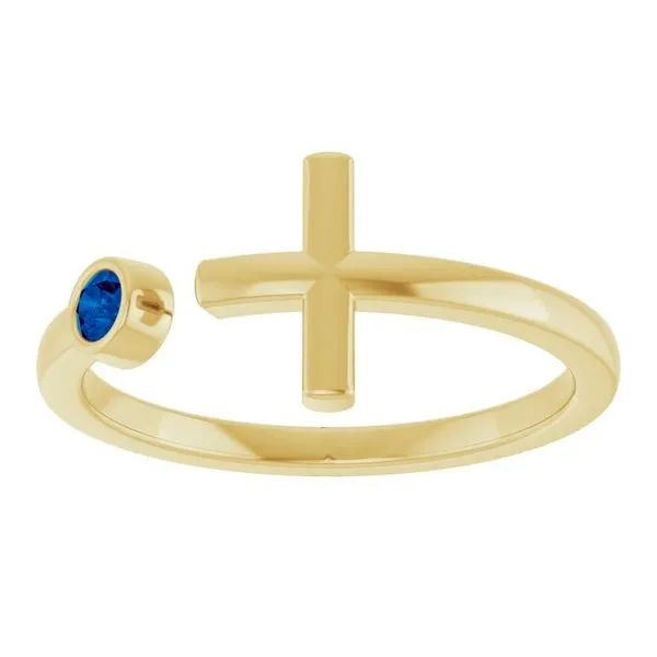 Negative Space Cross Ring Image 3 Hopman Jewelers Elkhart, IN