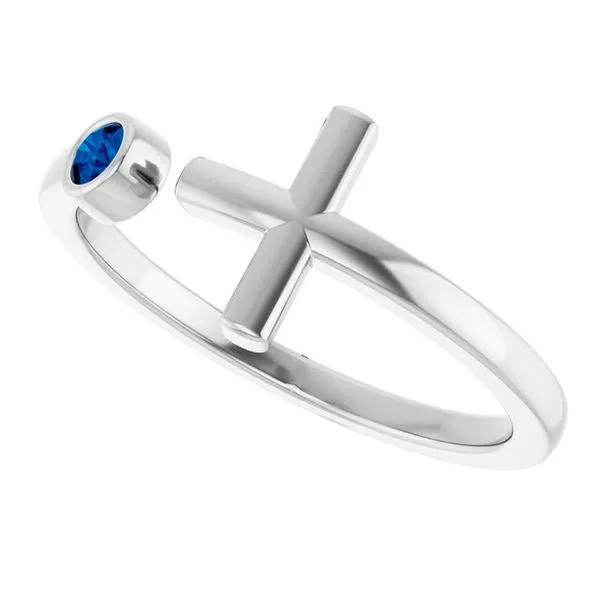 Negative Space Cross Ring Image 5 J. Meredith Jewelers Delafield, WI