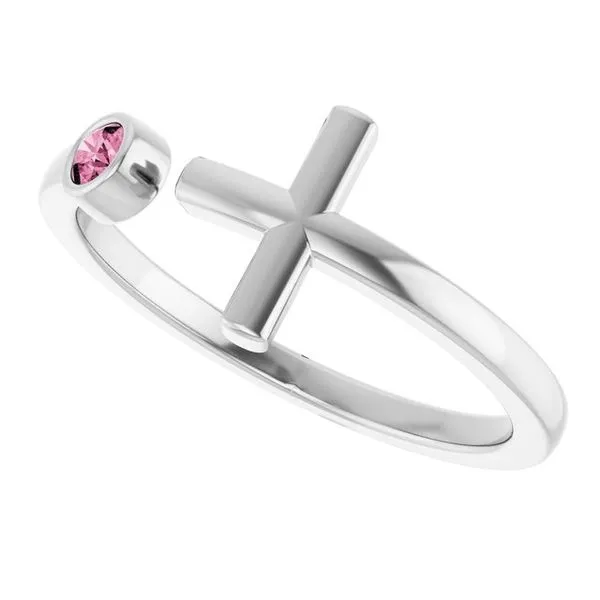 Negative Space Cross Ring Image 5 J. Meredith Jewelers Delafield, WI
