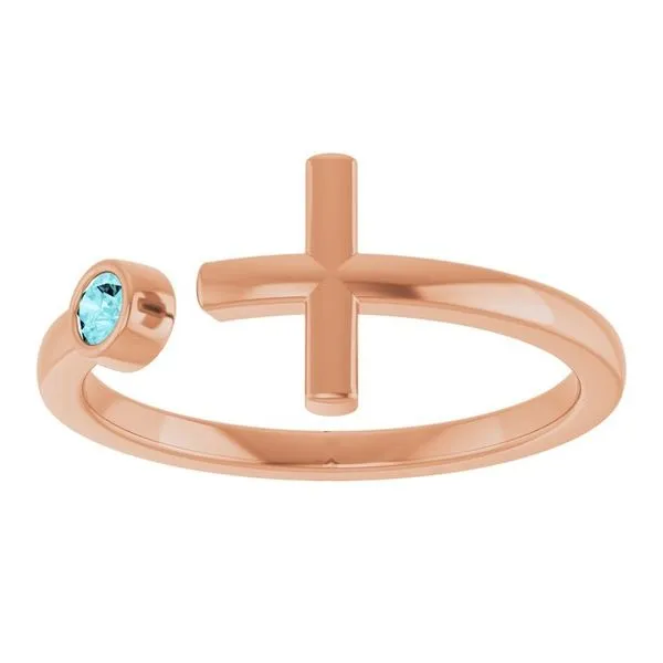 Negative Space Cross Ring Image 3 Arnold's Jewelry and Gifts Logansport, IN