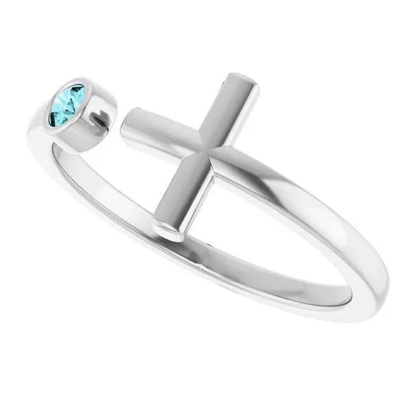 Negative Space Cross Ring Image 5 Cherry Street Jewelers Tulsa, OK