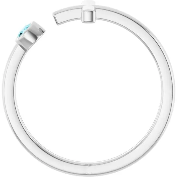 Negative Space Cross Ring Image 2 Hopman Jewelers Elkhart, IN