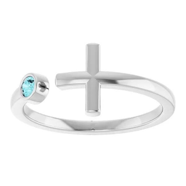 Negative Space Cross Ring Image 3 Hopman Jewelers Elkhart, IN