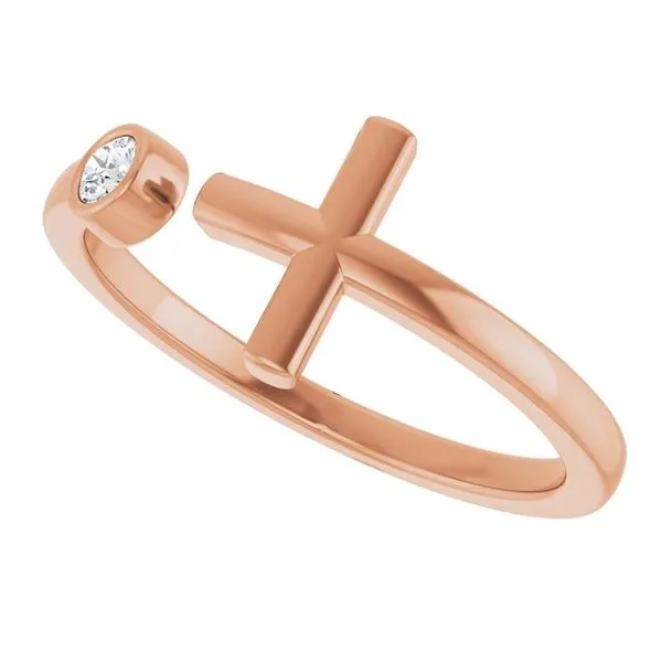 Negative Space Cross Ring Image 5 Milan's Jewelry Inc Sarasota, FL