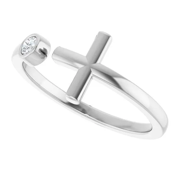 Negative Space Cross Ring Image 5 Milan's Jewelry Inc Sarasota, FL