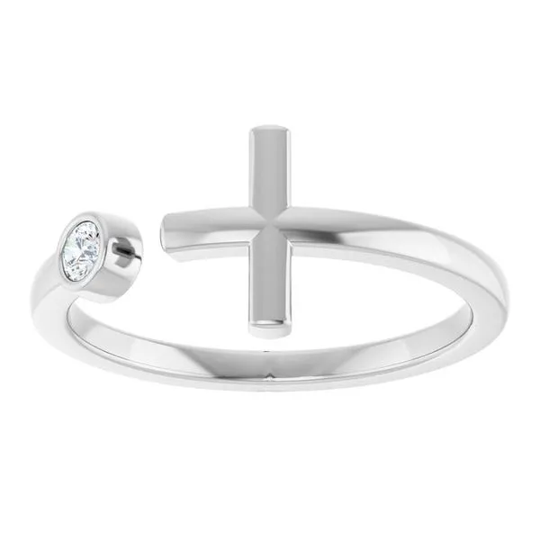 Negative Space Cross Ring Image 3 Milan's Jewelry Inc Sarasota, FL