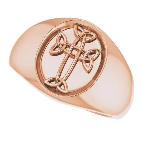 Celtic-Inspired Cross Ring Image 5 Jewelry Design Studio Jensen Beach, FL