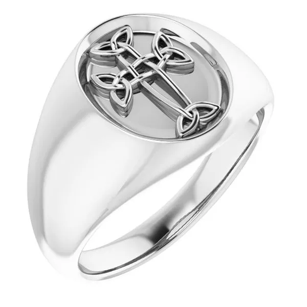 Celtic-Inspired Cross Ring Hopman Jewelers Elkhart, IN