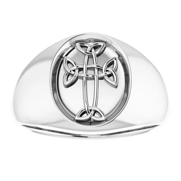 Celtic-Inspired Cross Ring Image 3 D'Errico Jewelry Scarsdale, NY