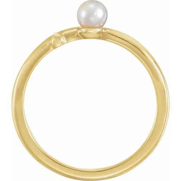 Pearl Sideways Cross Ring Image 2 Rasmussen Jewelers Spanish Fork, UT