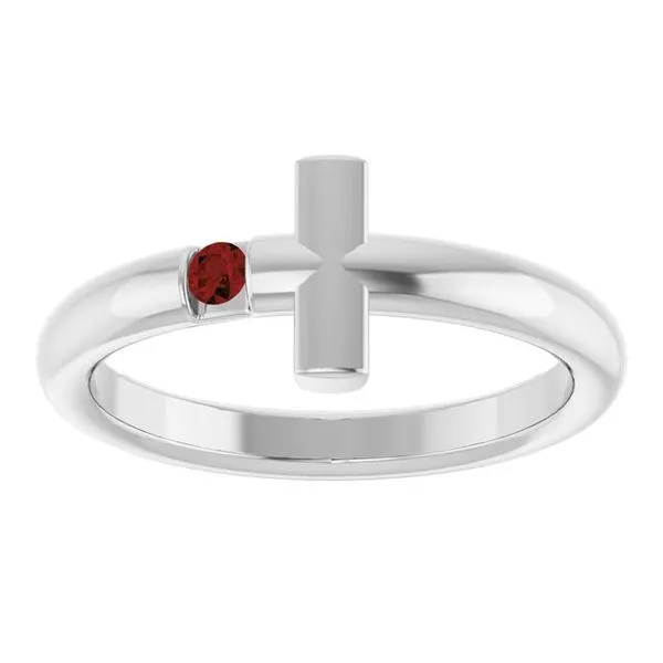Sideways Cross Ring Image 3 J. Meredith Jewelers Delafield, WI
