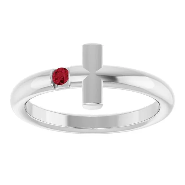 Sideways Cross Ring Image 3 J. Meredith Jewelers Delafield, WI