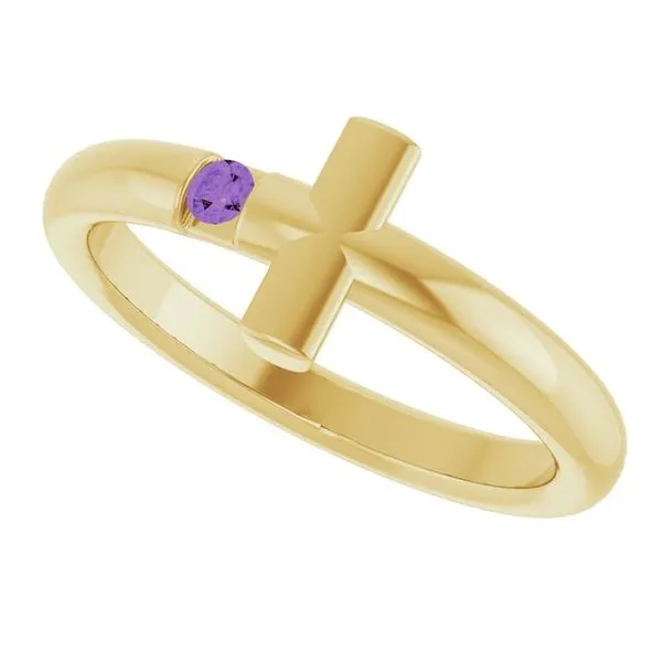 Sideways Cross Ring Image 5 Leslie E. Sandler Fine Jewelry and Gemstones rockville , MD