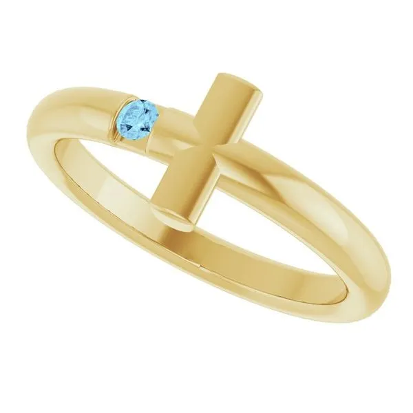 Sideways Cross Ring Image 5 Rasmussen Jewelers Spanish Fork, UT