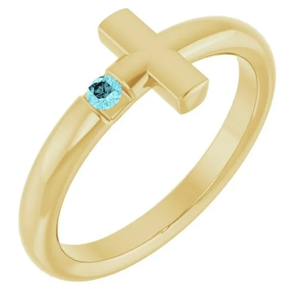 Sideways Cross Ring Jewelry Design Studio Jensen Beach, FL