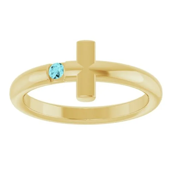 Sideways Cross Ring Image 3 Jim's Jewelers Tyler, TX