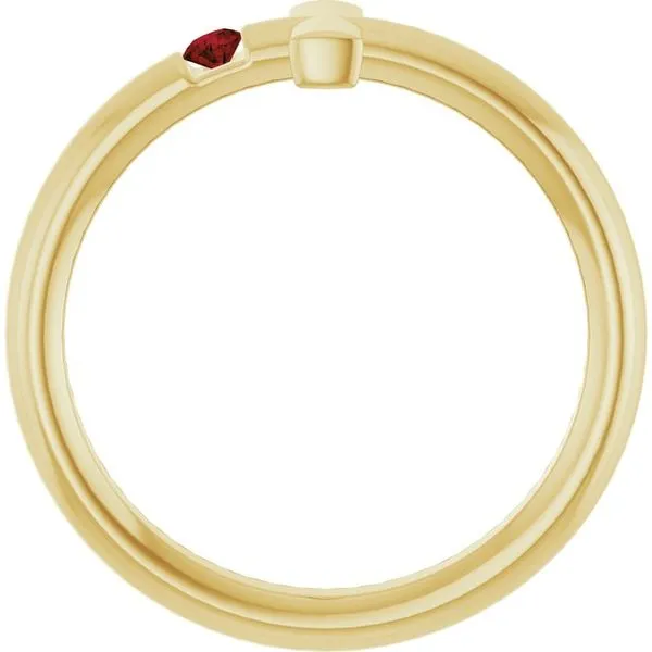 Sideways Cross Ring Image 2 Hopman Jewelers Elkhart, IN