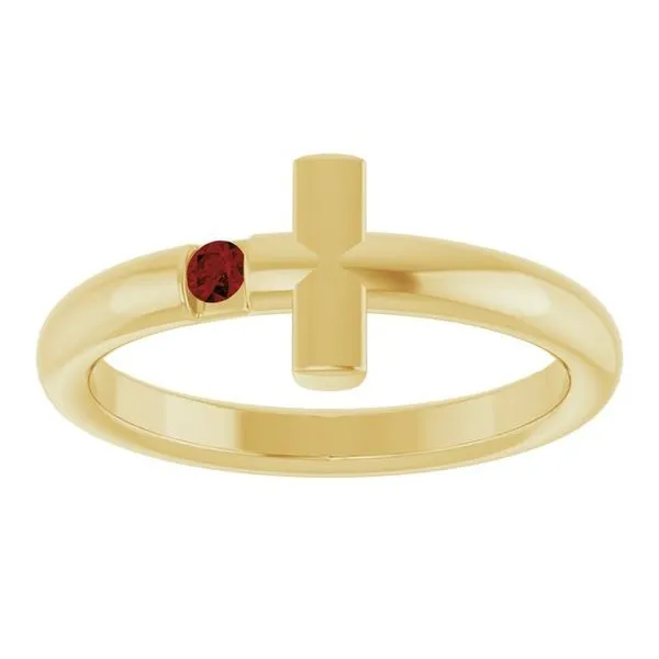 Sideways Cross Ring Image 3 Cherry Street Jewelers Tulsa, OK