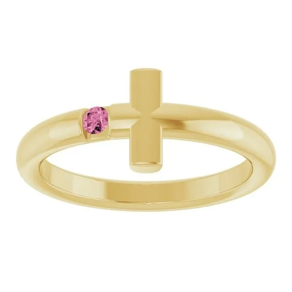 Sideways Cross Ring Image 3 James & Williams Jewelers Berwyn, IL