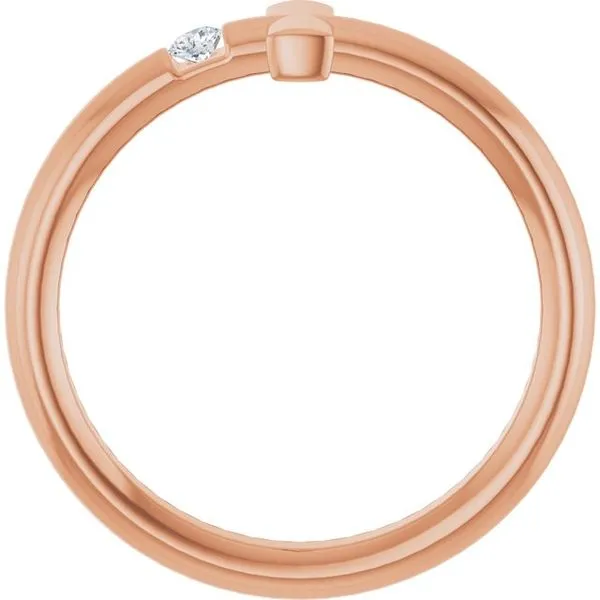 Sideways Cross Ring Image 2 Hopman Jewelers Elkhart, IN