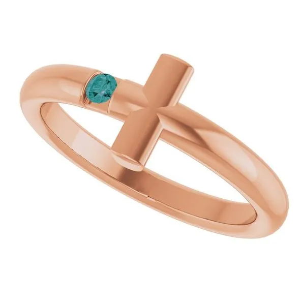 Sideways Cross Ring Image 5 Hopman Jewelers Elkhart, IN