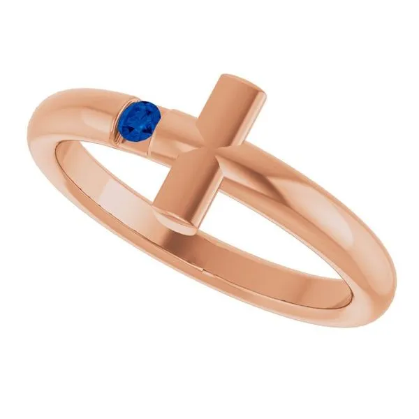 Sideways Cross Ring Image 5 J. Meredith Jewelers Delafield, WI